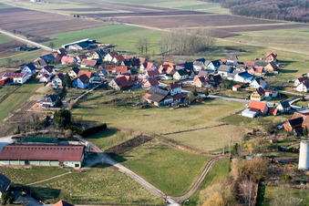 Salmbach dans le département Bas Rhin, France hors des airs