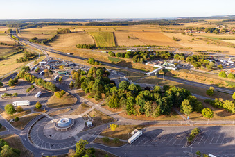 Photographie aérienne de Aire de service A31 Aire de Sandaucourt à Sandaucourt dans le département Vosges, France