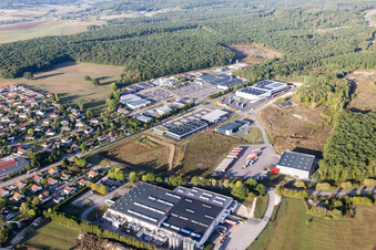 Vue aérienne de Contrexéville dans le département Vosges, France