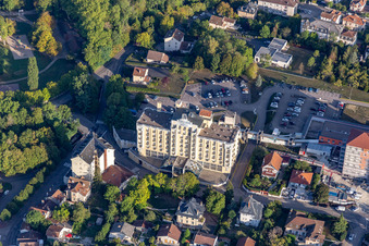 Vue aérienne de Hôtel Splendid à Vittel dans le département Vosges, France