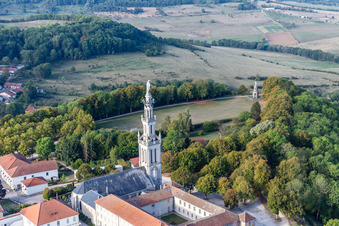 Photographie aérienne de Basilique de Sion à Saxon-Sion dans le département Meurthe et Moselle, France