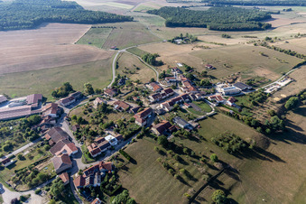 Vue aérienne de Saint-Paul dans le département Vosges, France