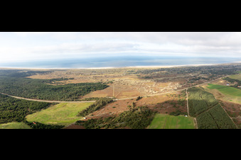 Vue aérienne de Fanø dans le département Syddanmark, Danemark