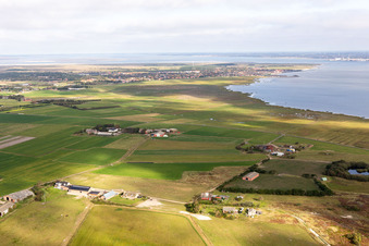 Photographie aérienne de Fanø dans le département Syddanmark, Danemark