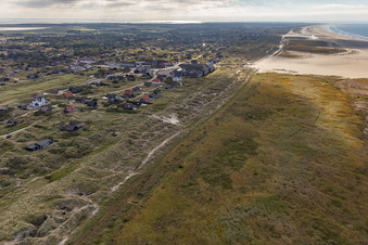 Fanø dans le département Syddanmark, Danemark du point de vue du drone