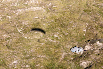 Vue aérienne de Bunker dans les dunes à Fanø dans le département Syddanmark, Danemark