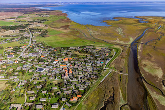 Fanø dans le département Syddanmark, Danemark d'un drone