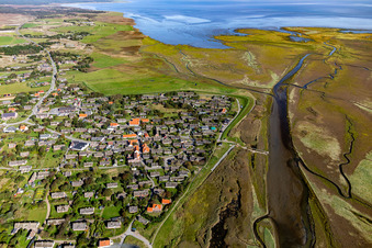 Fanø dans le département Syddanmark, Danemark vu d'un drone