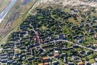 Vue oblique de Fanø dans le département Syddanmark, Danemark