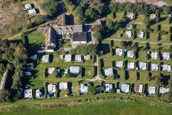 Vue oblique de Nouveau camping de Sønderho à Fanø dans le département Syddanmark, Danemark