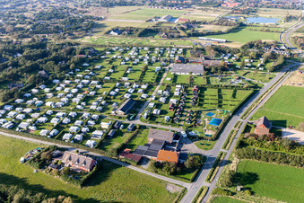 Vue aérienne de Camping Rødgaard, Rindby à Fanø dans le département Syddanmark, Danemark