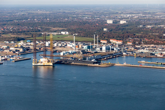 Vue aérienne de Vitalys I/S à Esbjerg dans le département Syddanmark, Danemark