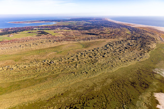 Photographie aérienne de Parc national de la mer des Wadden à Fanø dans le département Syddanmark, Danemark