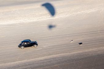 Vue d'oiseau de Plage de Fanoe Bath à Fanø dans le département Syddanmark, Danemark