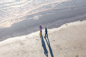 Enregistrement par drone de Plage de Fanoe Bath à Fanø dans le département Syddanmark, Danemark