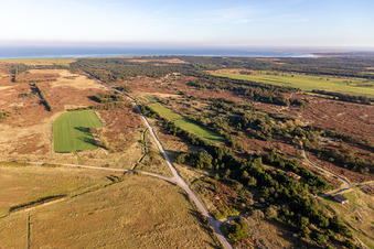 Parc national de la mer des Wadden à Fanø dans le département Syddanmark, Danemark hors des airs