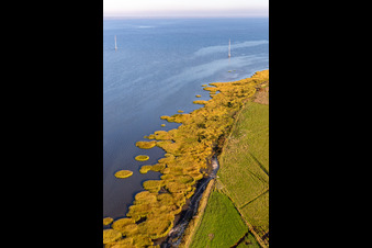 Parc national de la mer des Wadden à Fanø dans le département Syddanmark, Danemark hors des airs