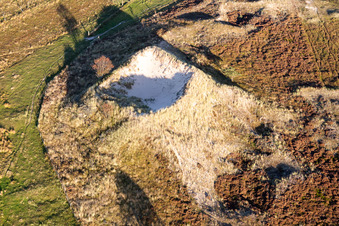 Parc national de la mer des Wadden à Fanø dans le département Syddanmark, Danemark du point de vue du drone
