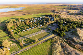 Photographie aérienne de Nouveau camping, Sønderho à Fanø dans le département Syddanmark, Danemark