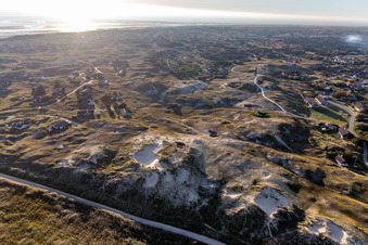 Vue aérienne de Fanø dans le département Syddanmark, Danemark