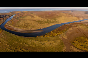 Photographie aérienne de Fanø dans le département Syddanmark, Danemark