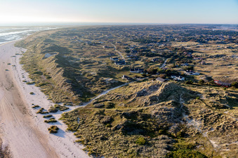 Photographie aérienne de Maisons de vacances Hyggeligge dans les dunes à Fanø dans le département Syddanmark, Danemark