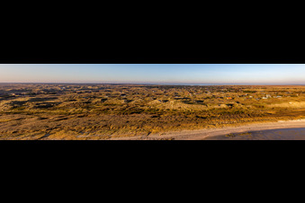 Vue aérienne de Panorama des dunes à Fanø dans le département Syddanmark, Danemark