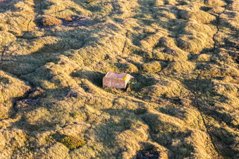 Vue aérienne de Bunker sur la côte ouest à Fanø dans le département Syddanmark, Danemark