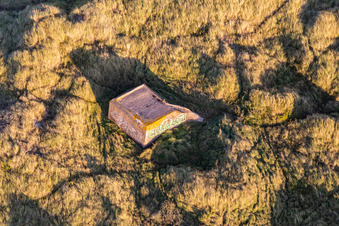 Photographie aérienne de Bunker sur la côte ouest à Fanø dans le département Syddanmark, Danemark