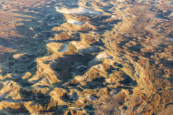 Parc national de la mer des Wadden à Fanø dans le département Syddanmark, Danemark vue d'en haut