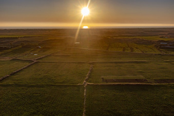 Parc national de la mer des Wadden à Fanø dans le département Syddanmark, Danemark vue du ciel