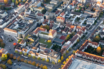 Vue aérienne de École Sophie Scholl à le quartier Ludwigsburg-Mitte in Ludwigsburg dans le département Bade-Wurtemberg, Allemagne