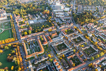 Vue aérienne de Maison de retraite mC à le quartier Ludwigsburg-Mitte in Ludwigsburg dans le département Bade-Wurtemberg, Allemagne