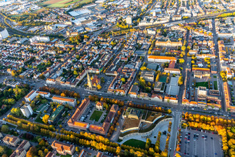 Vue aérienne de Salle de réception Forum am Schlosspark à Ludwigsburg dans le département Bade-Wurtemberg, Allemagne