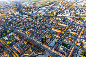 Ludwigsburg dans le département Bade-Wurtemberg, Allemagne depuis l'avion