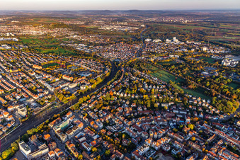 Ludwigsburg dans le département Bade-Wurtemberg, Allemagne vue du ciel