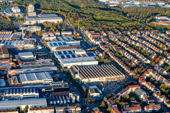 Vue aérienne de Stihl à le quartier Pflugfelden in Ludwigsburg dans le département Bade-Wurtemberg, Allemagne