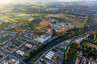 Photographie aérienne de Société de construction Wüstenrot à le quartier Ludwigsburg-Mitte in Ludwigsburg dans le département Bade-Wurtemberg, Allemagne