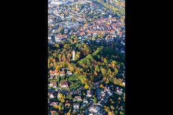 Vue aérienne de Tour d'Engelberg, prairie d'Engelberg à Leonberg dans le département Bade-Wurtemberg, Allemagne