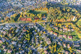 Vue aérienne de Parc sportif LEWA du SV Leonberg/Eltingen eV sur l'Engelberg à Leonberg dans le département Bade-Wurtemberg, Allemagne
