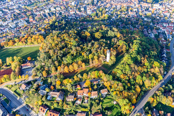 Photographie aérienne de Tour d'Engelberg, prairie d'Engelberg à Leonberg dans le département Bade-Wurtemberg, Allemagne