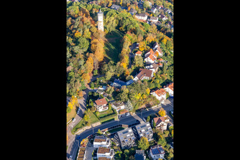 Vue aérienne de Structure de la tour d'observation de la tour d'Engelberg à Leonberg dans le département Bade-Wurtemberg, Allemagne