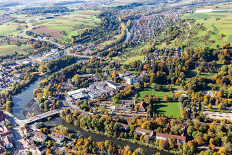Photographie aérienne de Nürtingen dans le département Bade-Wurtemberg, Allemagne