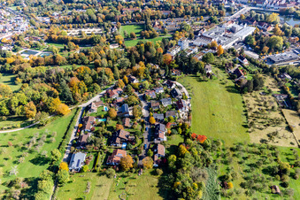 Vue oblique de À Gallows Hill à Nürtingen dans le département Bade-Wurtemberg, Allemagne