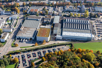 Vue aérienne de Metabo Works à Nürtingen dans le département Bade-Wurtemberg, Allemagne