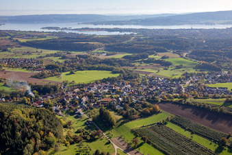 Vue aérienne de Quartier Güttingen in Radolfzell am Bodensee dans le département Bade-Wurtemberg, Allemagne