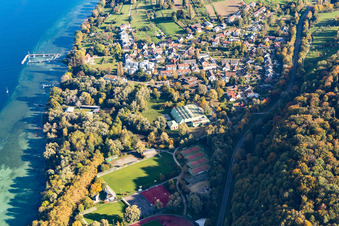 Vue aérienne de Salle de sport universitaire à le quartier Egg in Konstanz dans le département Bade-Wurtemberg, Allemagne
