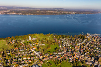 Photographie aérienne de Auberge de jeunesse DJH Otto-Moericke-Turm Konstanz à le quartier Allmannsdorf in Konstanz dans le département Bade-Wurtemberg, Allemagne