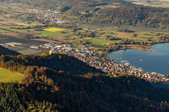 Vue aérienne de Runie Altbodman à Bodman-Ludwigshafen dans le département Bade-Wurtemberg, Allemagne