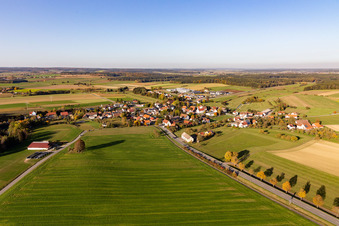 Vue aérienne de Quartier Krumbach in Sauldorf dans le département Bade-Wurtemberg, Allemagne